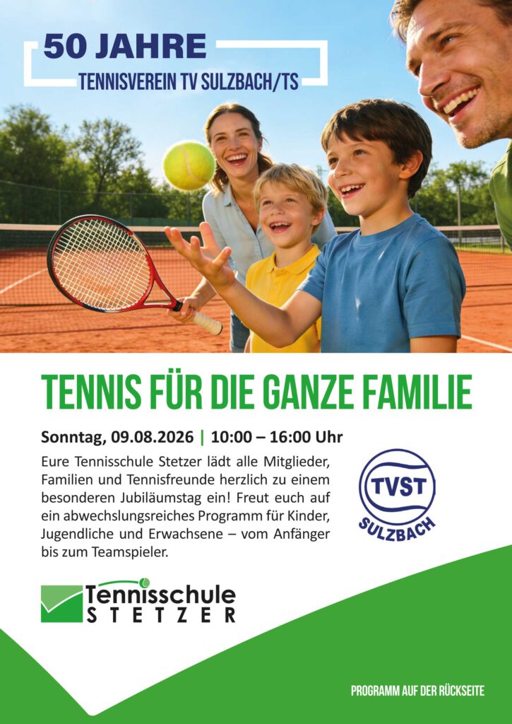 🎾 Tennis für die ganze Familie am Jubiläumstag des TVST